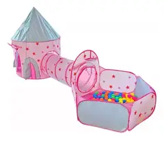 GENERICO - Carpa Piscina Cohete Túnel Plegable Infantil Niños