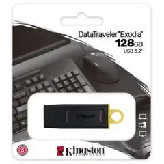 KINGSTON - Pendrive 128 GB - DataTraveler Exodia - Negro