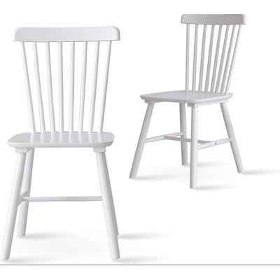 Imagen 2 del producto Pack 2 Silla de Comedor Windsor de Madera Blanco