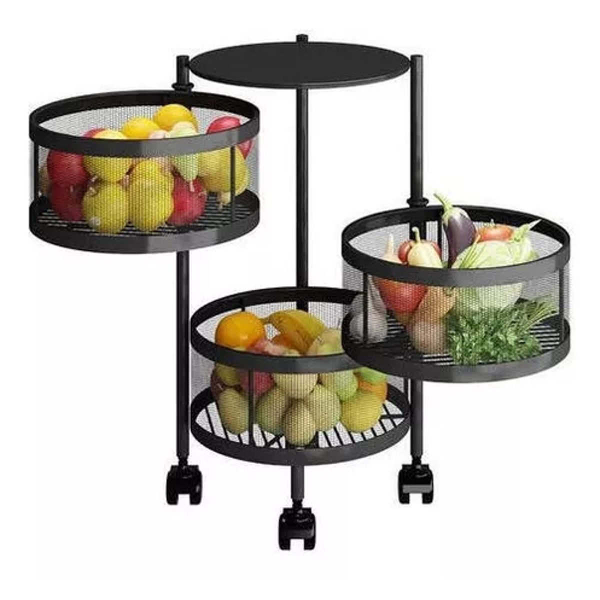 GENERICO - Frutera Y Verdulera De Cocina 3 Pisos