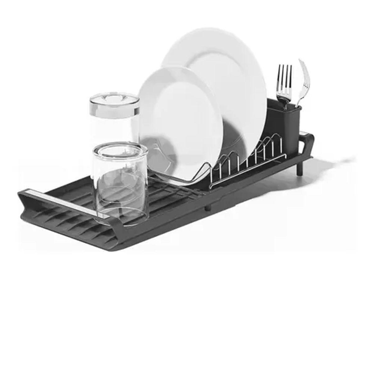 GENERICO - Secador Escurridor De Loza Platos Acero Inoxidable Plegable