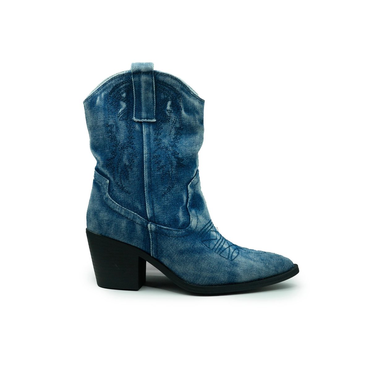 BOVINITA - Botines texano texana jeans mujer bucanera bota
