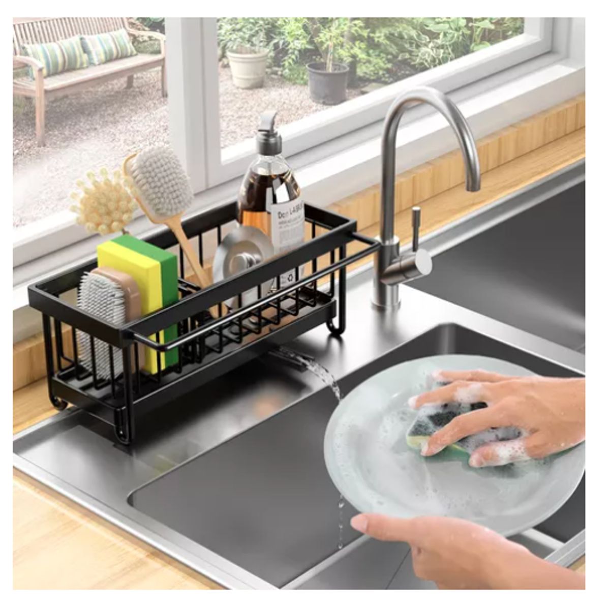 GENERICO - Estante Inoxidable Drenaje Automátic De Trapo Cocina