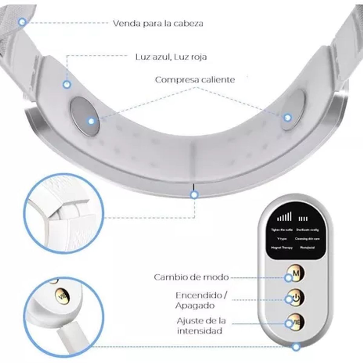 GENERICO - Masajeador Eléctrico Portátil Ibiza En V Color Lab