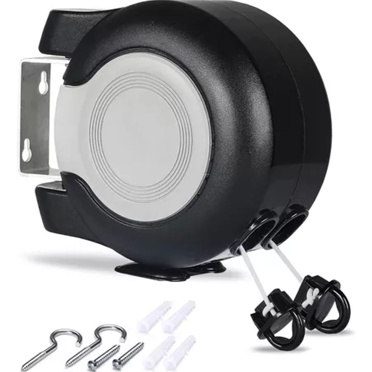 GENERICO - Tendedero Retractil Colgador Ropa De Pared Doble Linea