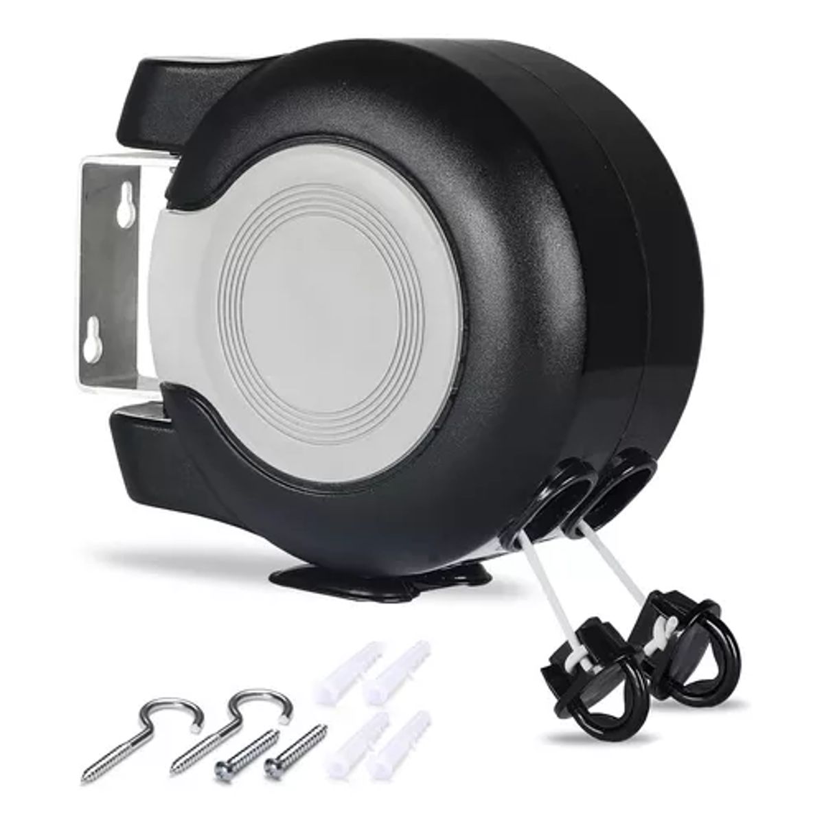 GENERICO - Tendedero Retractil Colgador Ropa De Pared Doble Linea