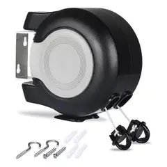 GENERICO - Tendedero Retractil Colgador Ropa De Pared Doble Linea