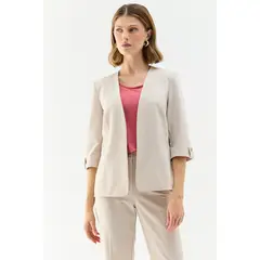MA GRIFFE - Blazer Beige Mujer Magriffe