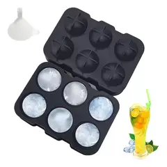 GENERICO - Cubeta De Hielo Silicona Whisky Tragos Coctel Con Embudo