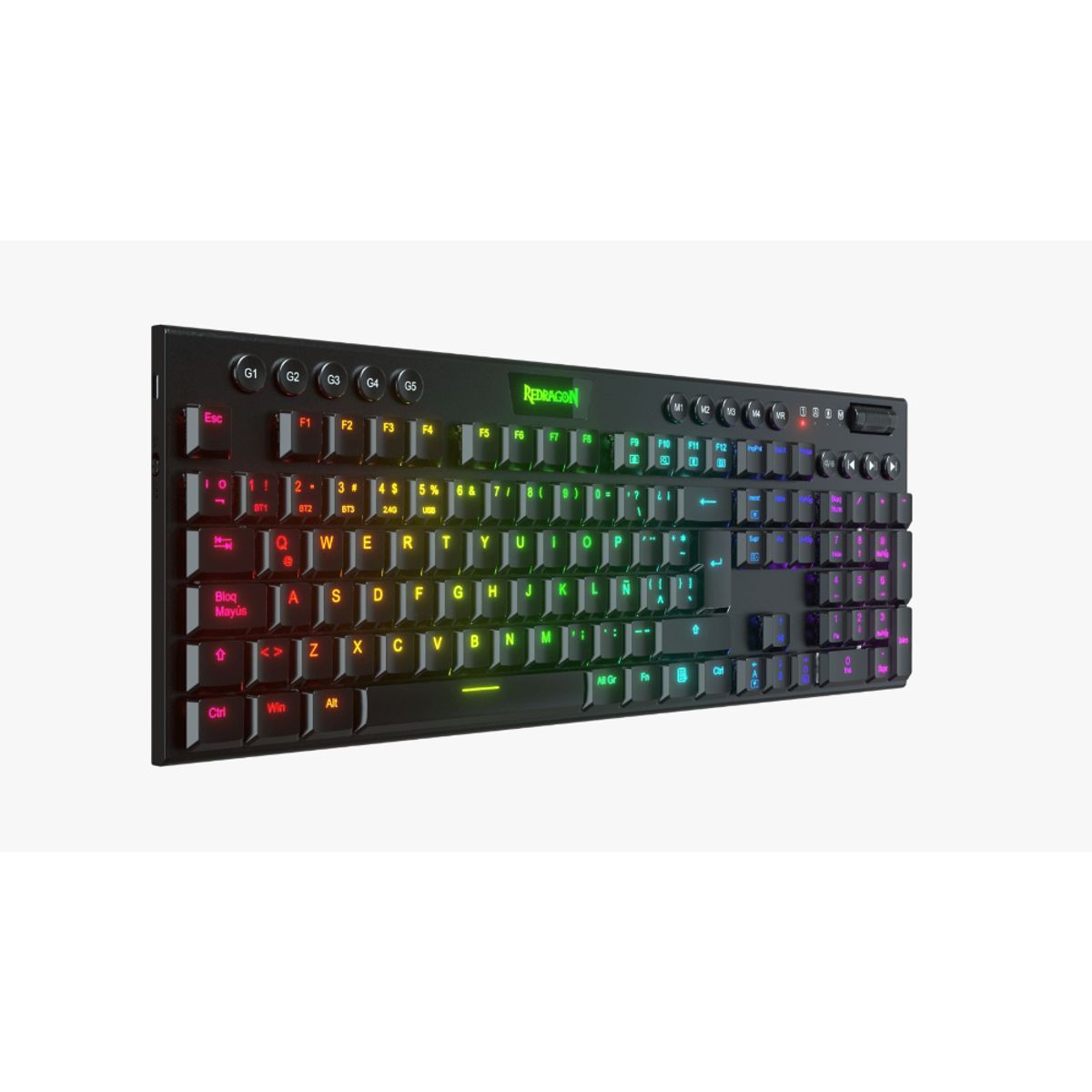 REDRAGON - TECLADO GAMER HORUS K619 MECANICO CABLEADO FS SWITCH RED NEG
