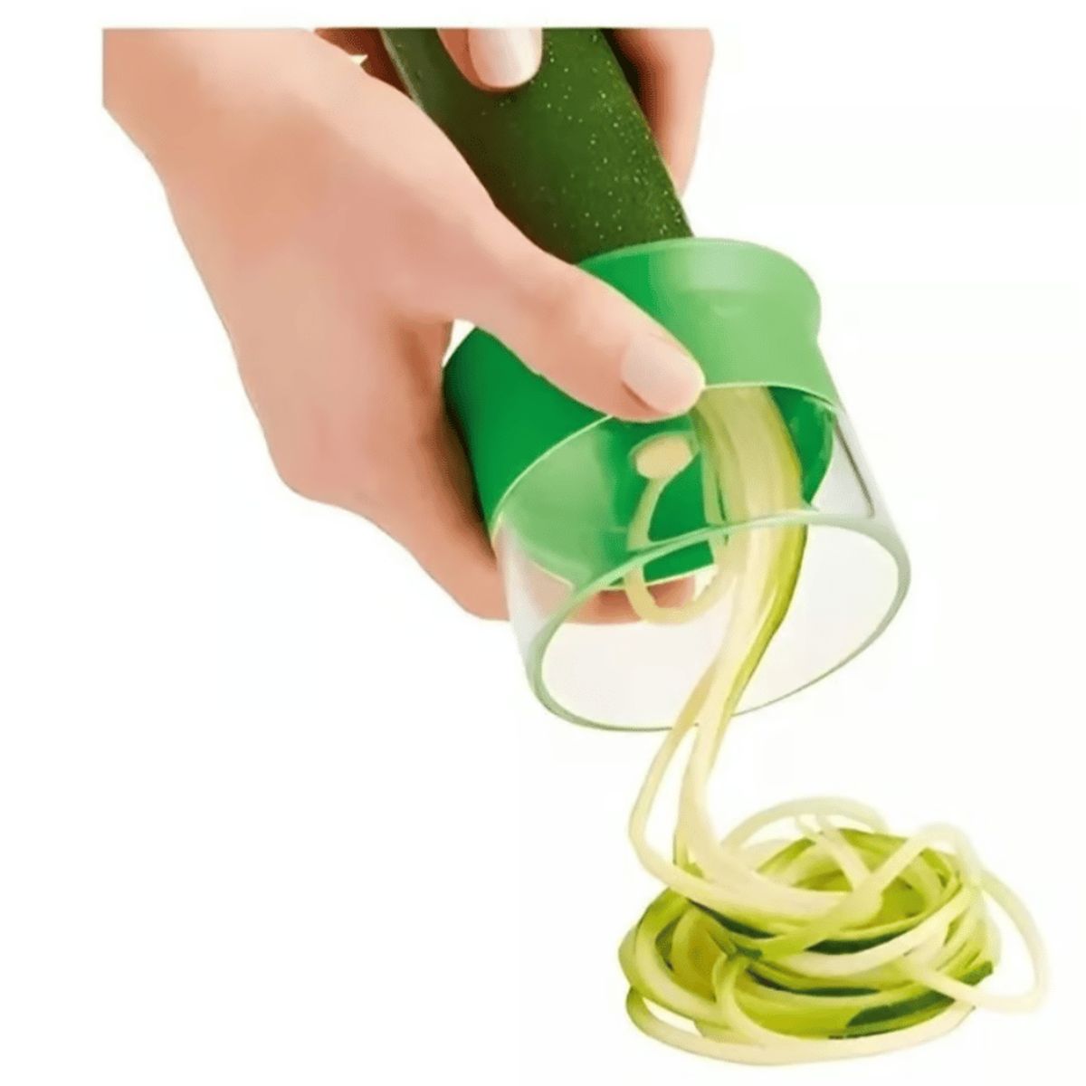 GENERICO - Cortador De Verduras Pelador Vegetales Espiral Verde