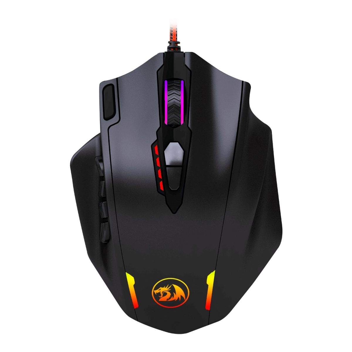 REDRAGON - MOUSE GAMER IMPACT M908 RGB 12400 DPI NEGRO REDRAGON