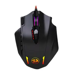 REDRAGON - MOUSE GAMER IMPACT M908 RGB 12400 DPI NEGRO