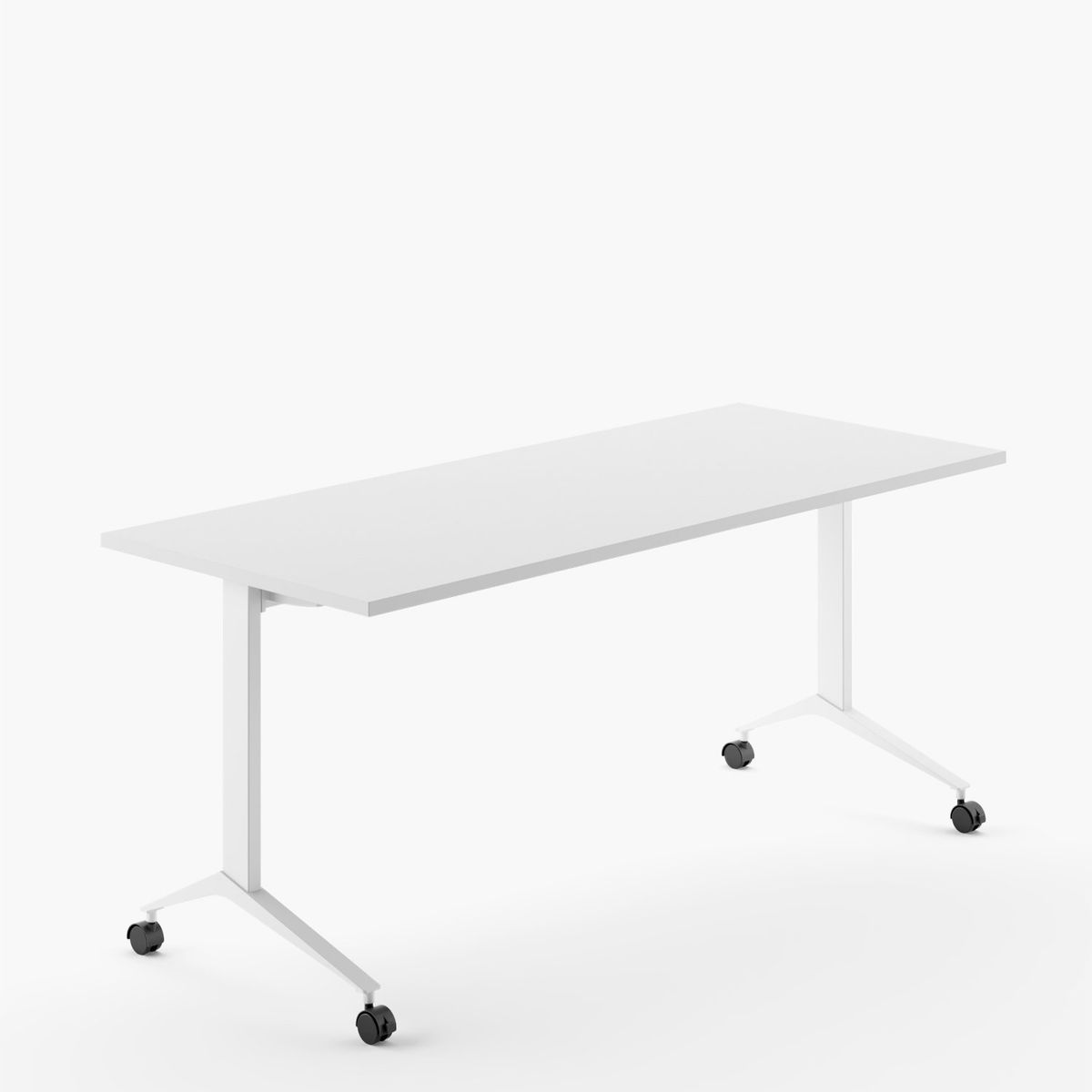 FORM OFFICE - Escritorio Space Plegable 150x70 Blanco/Blanco Form