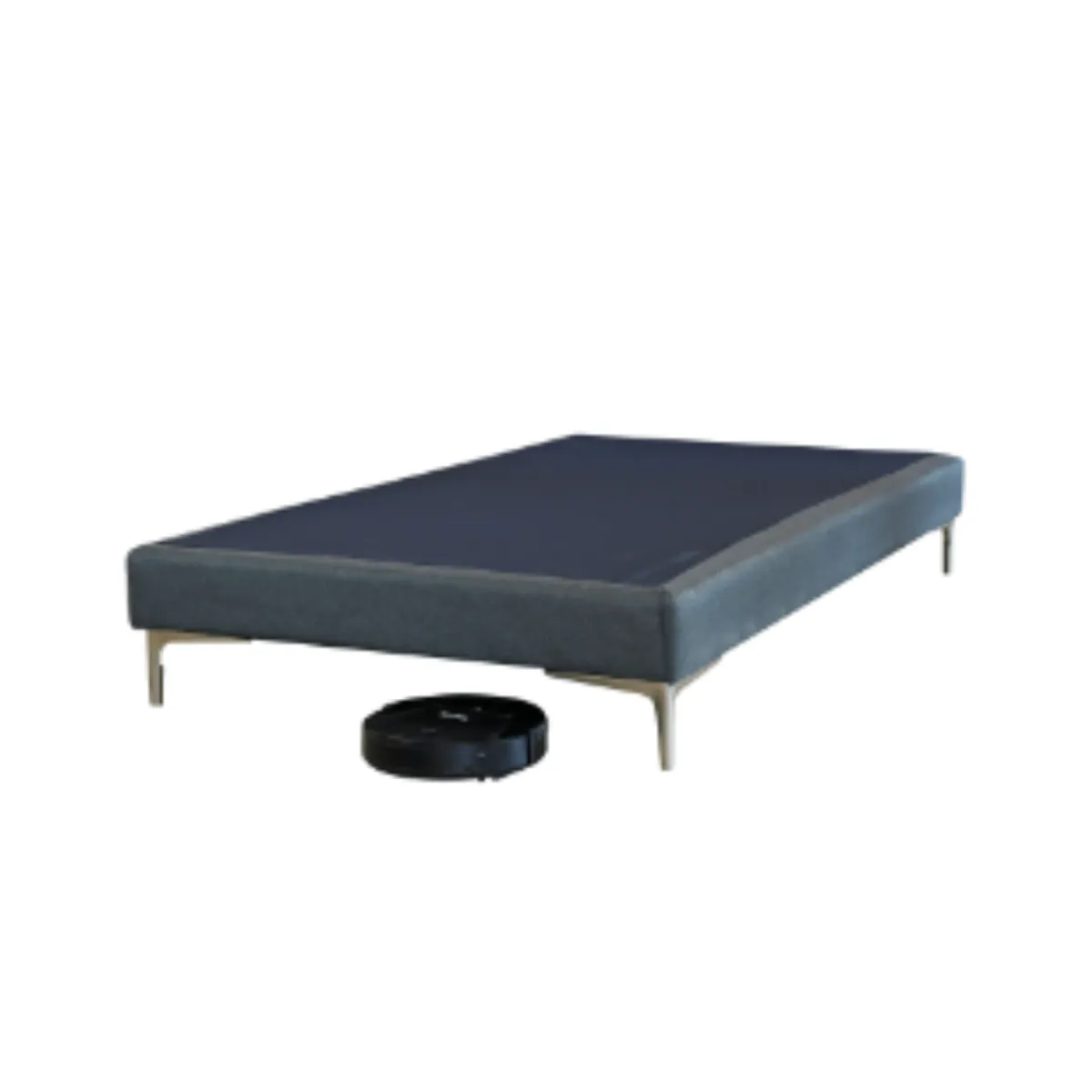 BLOCCARE - Base Cama 1P Box 13 / Patas Metalicas 15 / Largo 200 cm (C/Refuerzo)