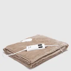 ZAHR - MANTA ELECTRICA FLEECE BEIGE 152 X 127 CM