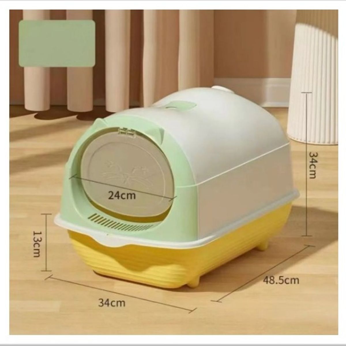 GENERICO - Caja De Arena Para Gatos Con Pala Y Elemento Filtrante