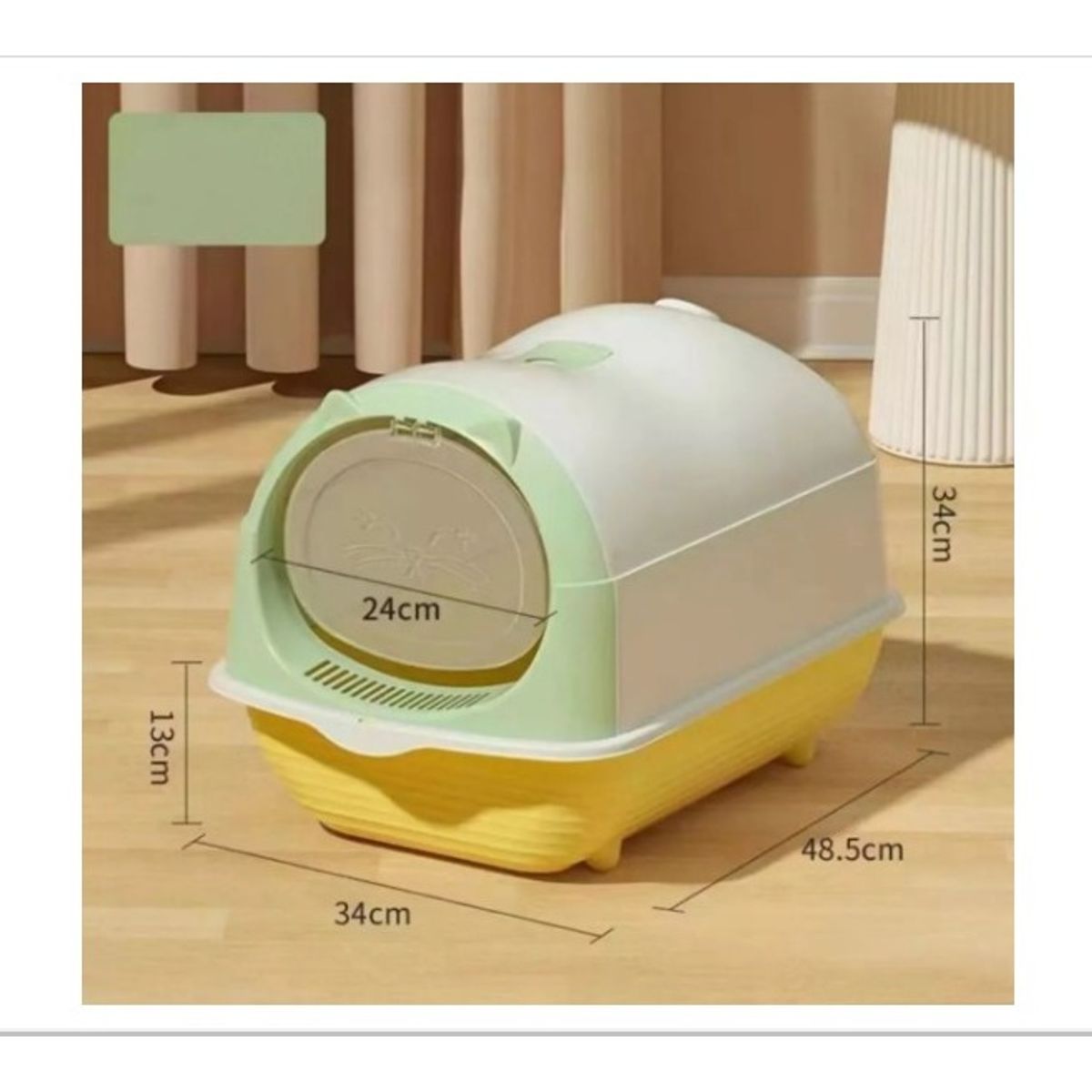 GENERICO - Caja De Arena Para Gatos Con Pala Y Elemento Filtrante