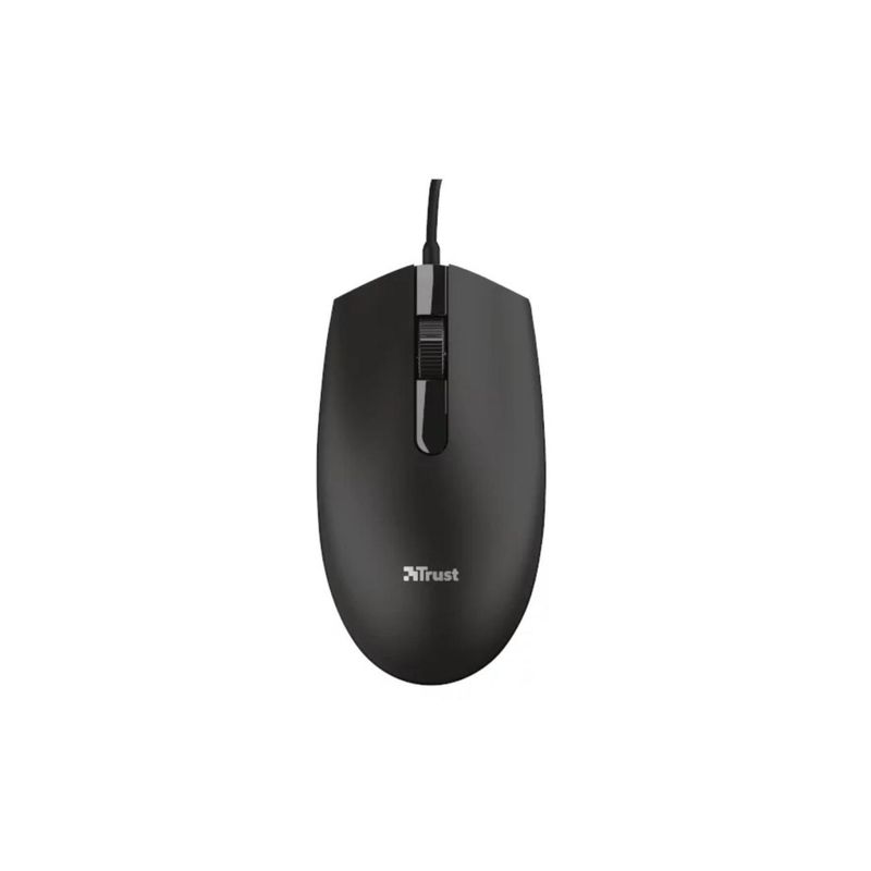 TRUST - Mouse Basi Negro con Cable