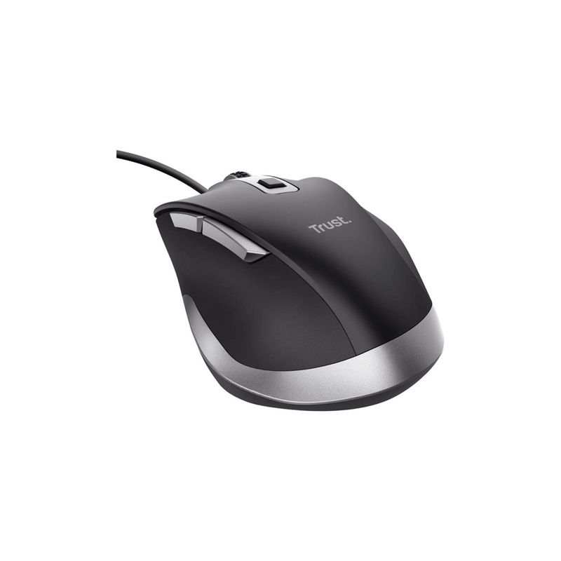 TRUST - Mouse Fyda Confort Negro con Cable