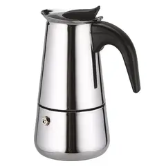 IMPORTCLICK - Cafetera Italiana Acero Inoxidable 6 Tazas 300 ML - Plateado