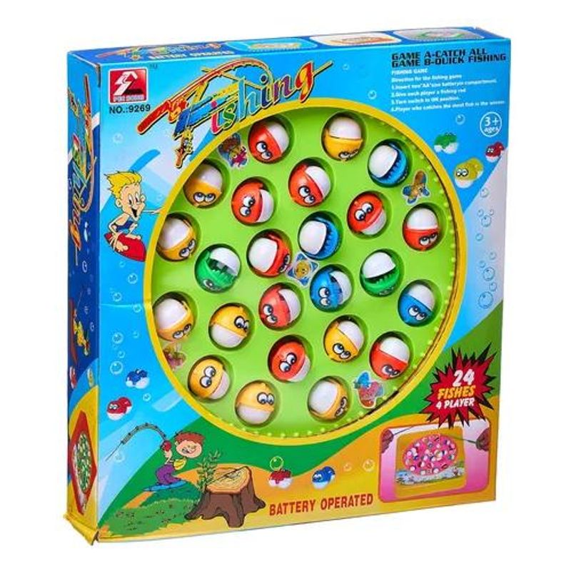 GENERICO - Juguete de pesca giratorio magnético electrónico verde
