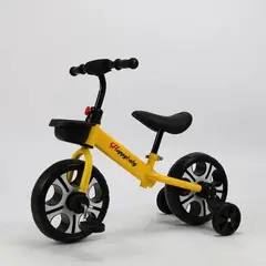 GENERICO - Bicicleta Equilibrio 3 en 1 Amarilla