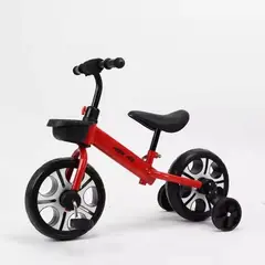 GENERICO - Bicicleta Equilibrio 3 en 1 Roja