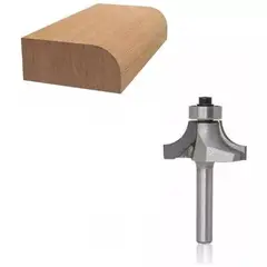 GENERICO - Fresa Madera Cuarto Rodon ¼ X 10 mm