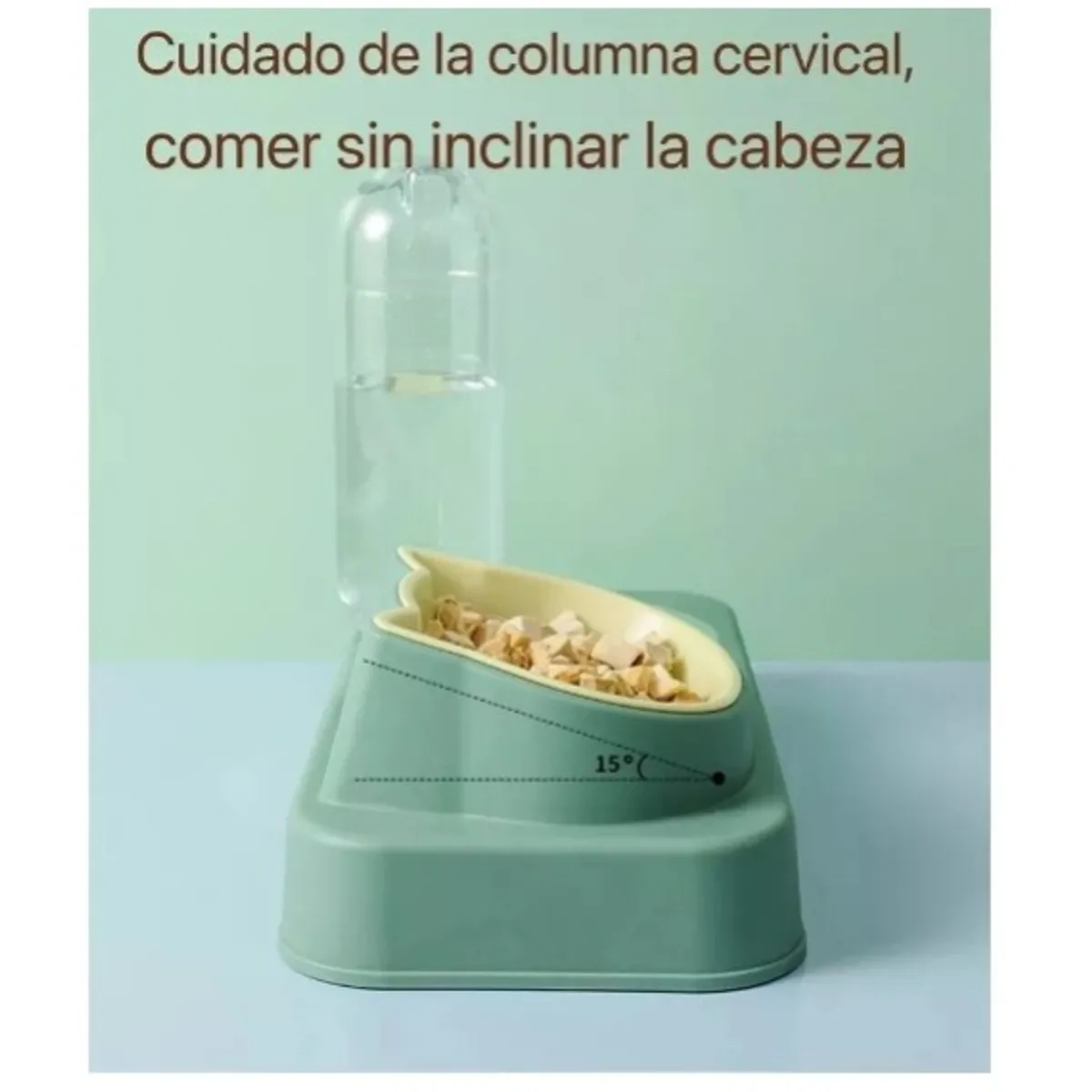 GENERICO - Bebedero Y Comedero Plato Doble Para Mascotas Perro Gato