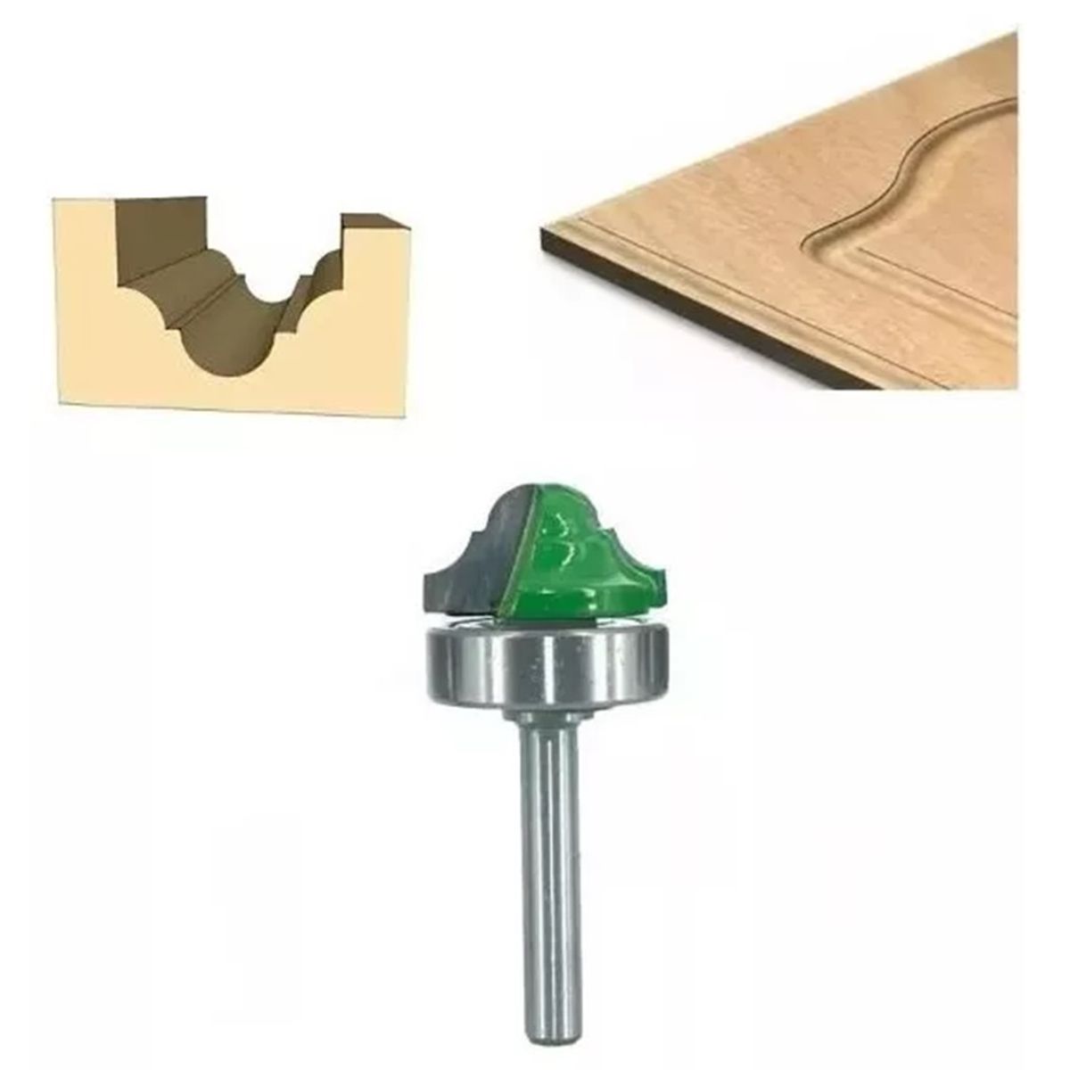 GENERICO - Fresa Madera Moldura Tablero Toma ¼ x 26 mm