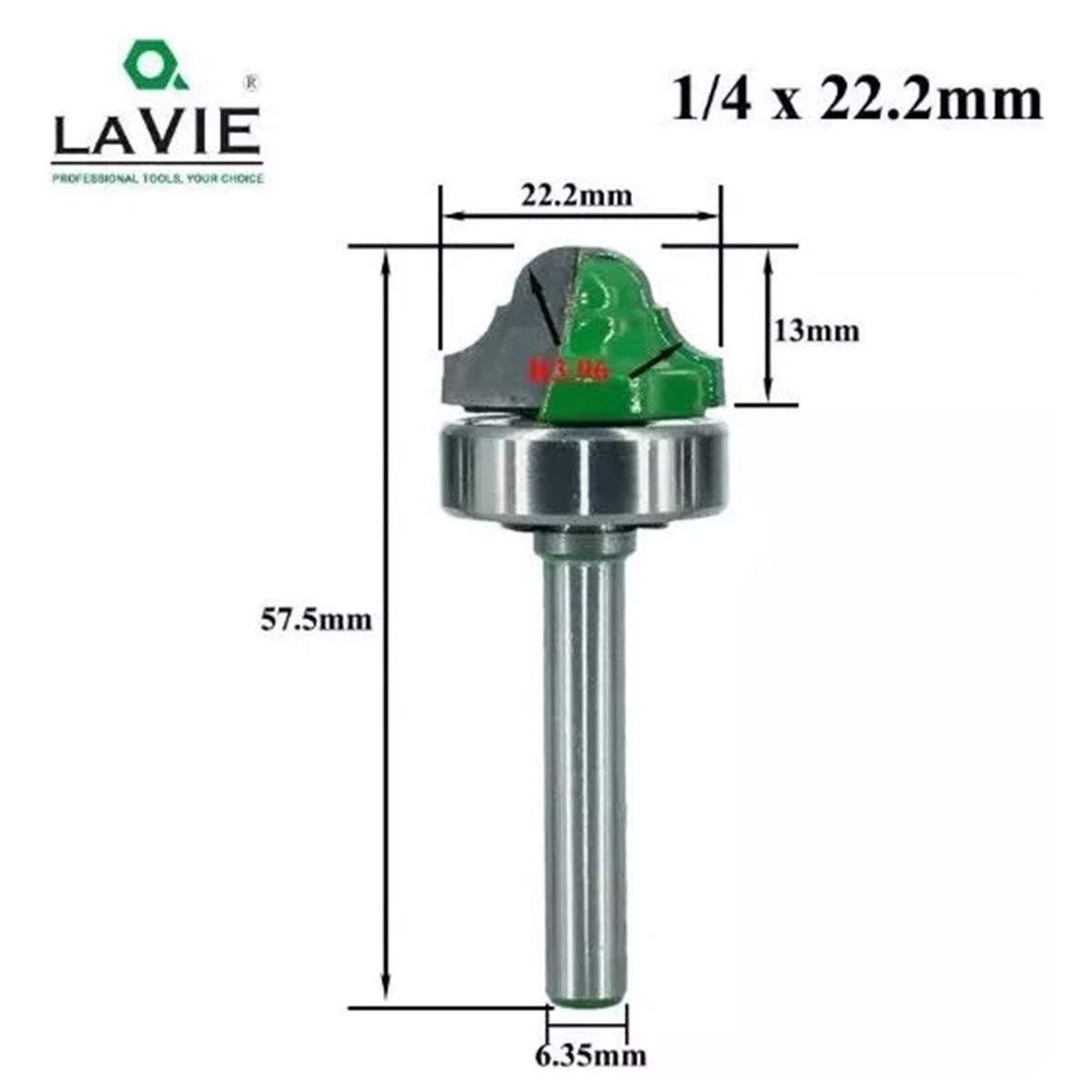 GENERICO - Fresa Madera Moldura Tablero Toma ¼ x 222 mm