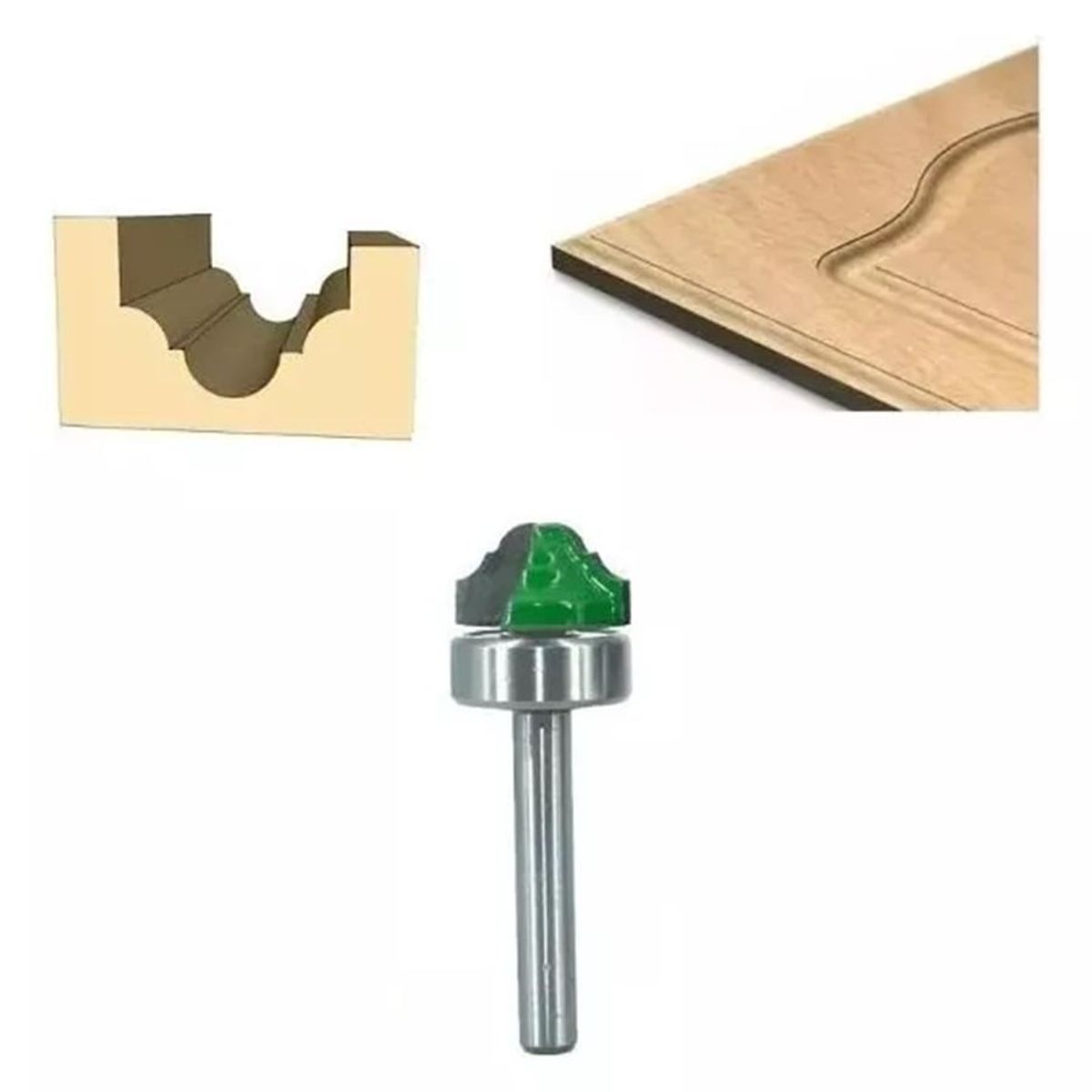 GENERICO - Fresa Madera Moldura Tablero Toma ¼ x 195 mm