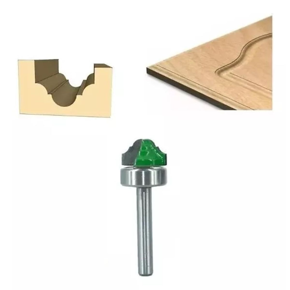 GENERICO - Fresa Madera Moldura Tablero Toma ¼ x 195 mm