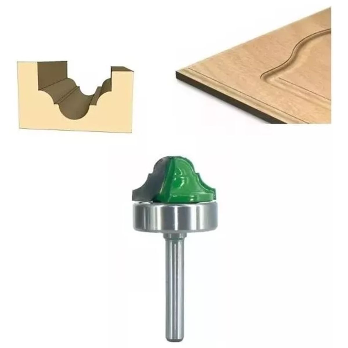 GENERICO - Fresa Madera Moldura Tablero Toma ¼ x 28 mm