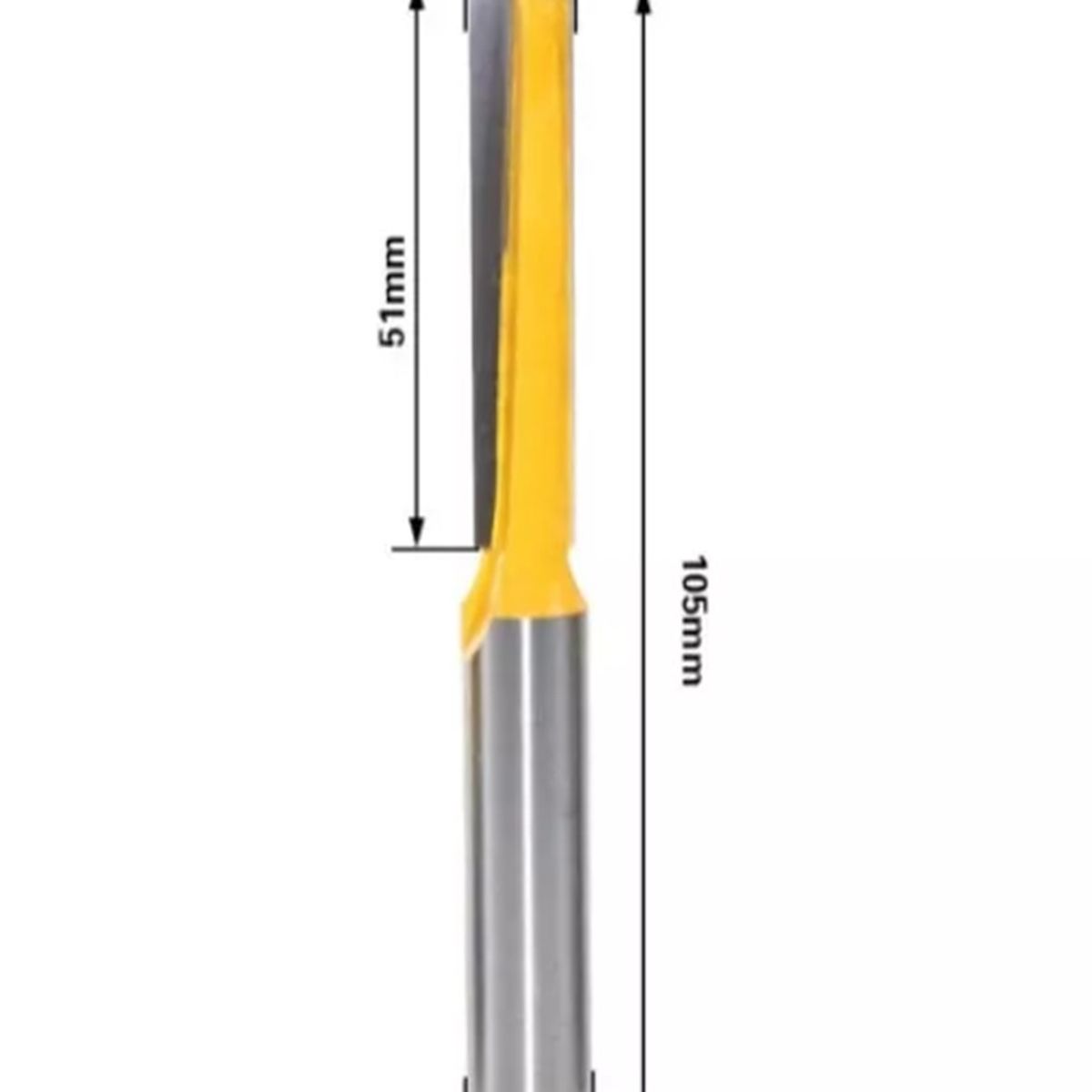 GENERICO - Fresa Madera Recta Toma ½  X 10 X 50 mm De Corte