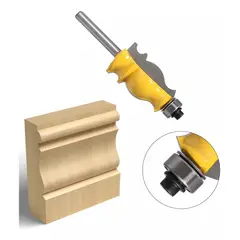 GENERICO - Fresa Madera Moldura Zócalo Marcos Vástago ¼ X 41.3 mm