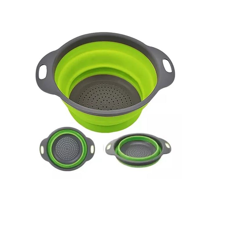 ANGELES DEL HOGAR - Colador Silicona Escurridor Frutas Verduras