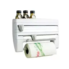 ANGELES DEL HOGAR - Dispensador Cocina Soporte 4 En1 Rollo Papel