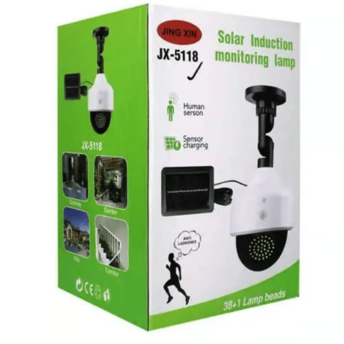 GENERICO - Foco Luz Solar Anti Robo Recargable Lampara De Monitoreo