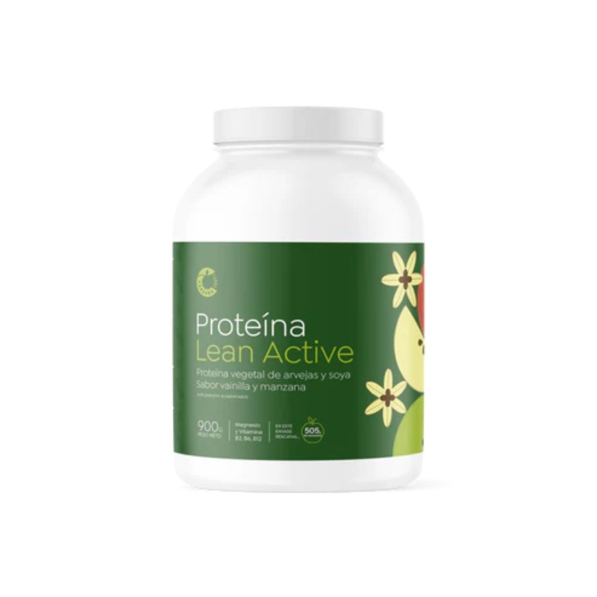 CASCARA FOODS - Cascara Foods Proteína Vegetal Lean Active 900g Vainilla Manzana