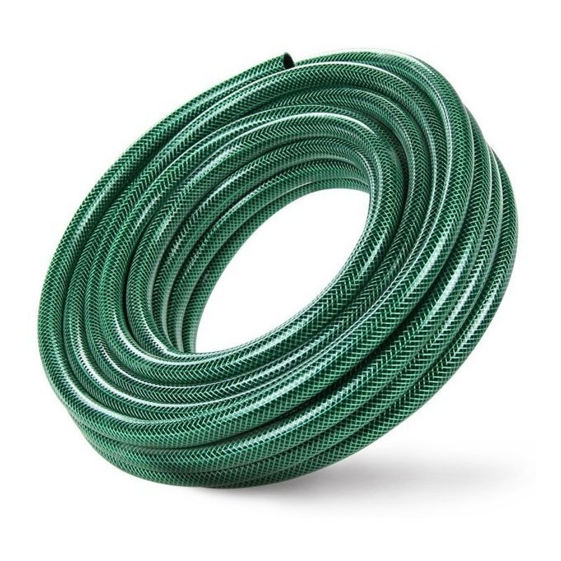 GENERICO - Manguera de riego jardinera de 30 metros PVC reforzado doble 1/2