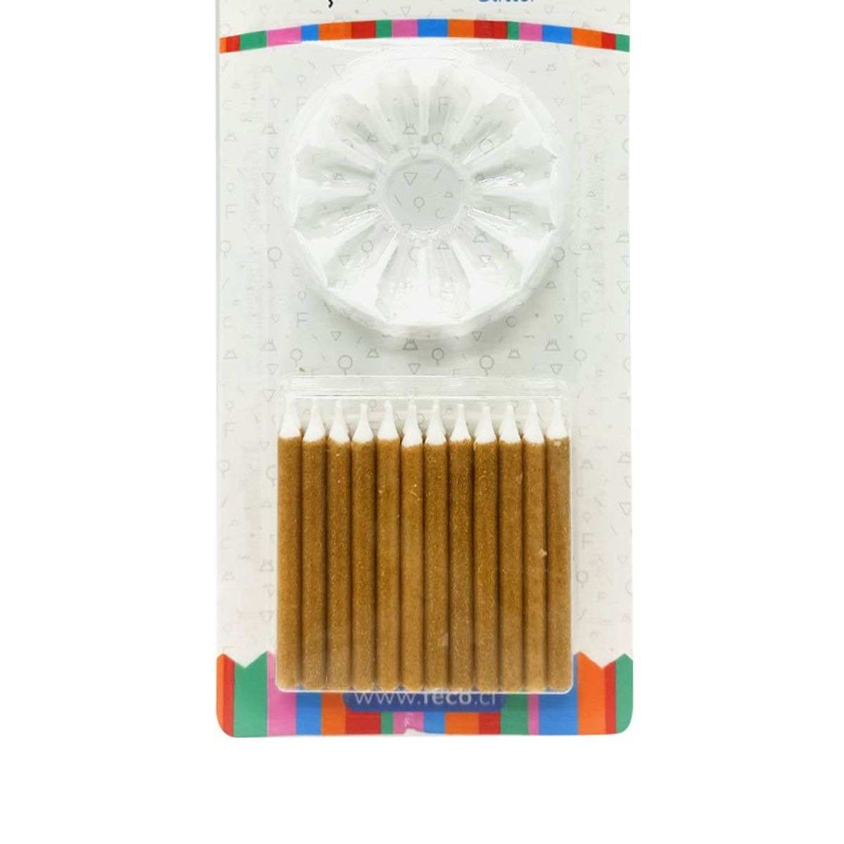 GENERICO - VELA GLITTER DORADO X24