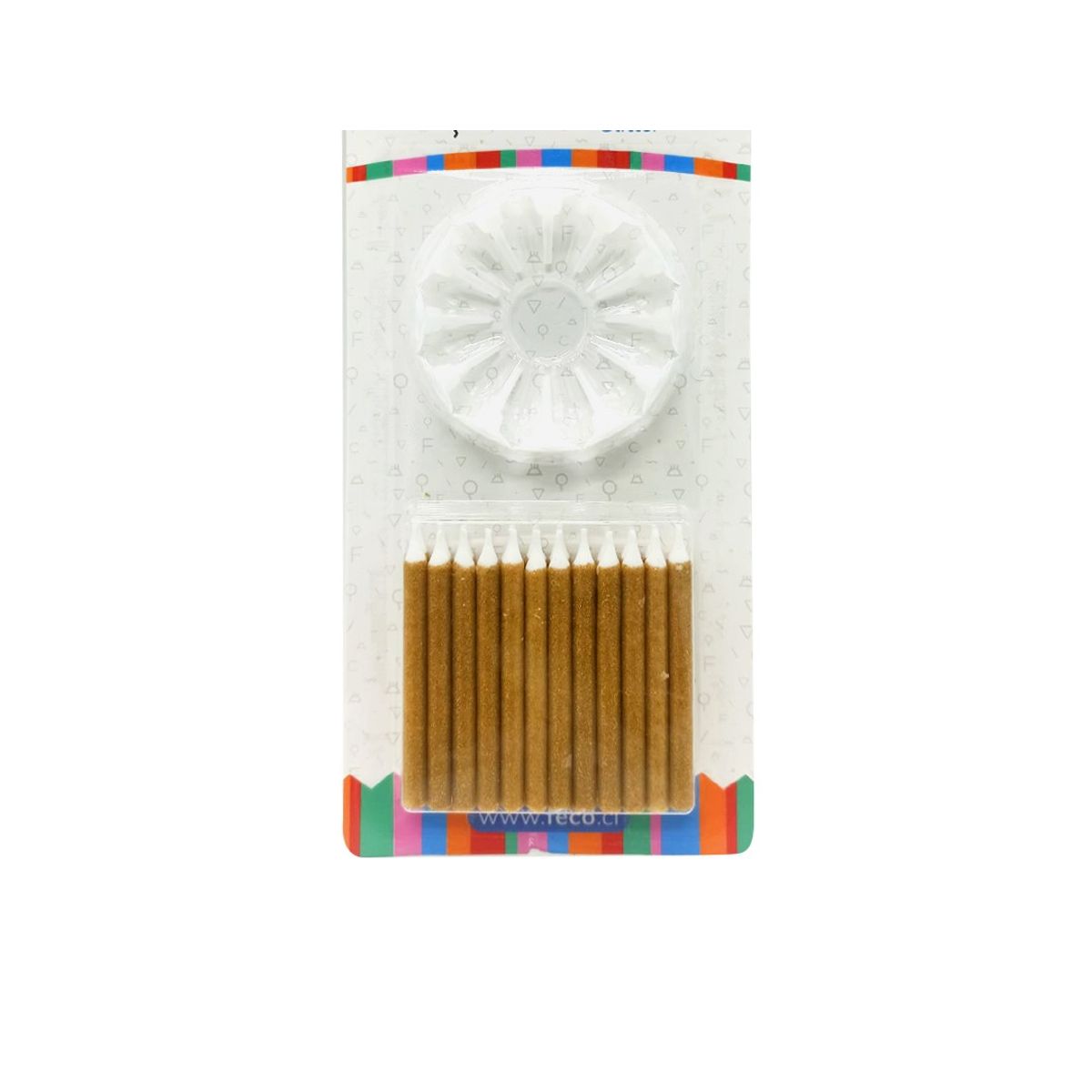 GENERICO - VELA GLITTER DORADO X24