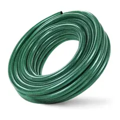 GENERICO - Manguera de riego jardinera de 50 metros PVC reforzado doble 1/2