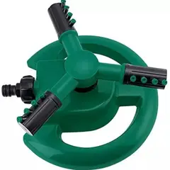GENERICO - Aspersor De Riego Rociador De Agua Gira 360° 3 Brazos Jardín