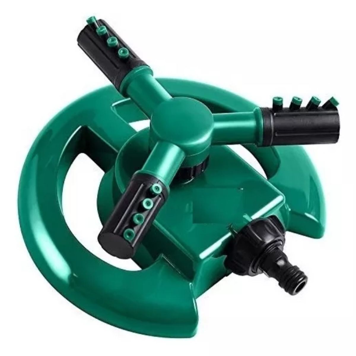 GENERICO - Aspersor De Riego Rociador De Agua Gira 360° 3 Brazos Jardín