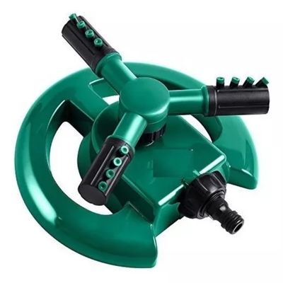 Imagen 2 del producto Aspersor De Riego Rociador De Agua Gira 360° 3 Brazos Jardín