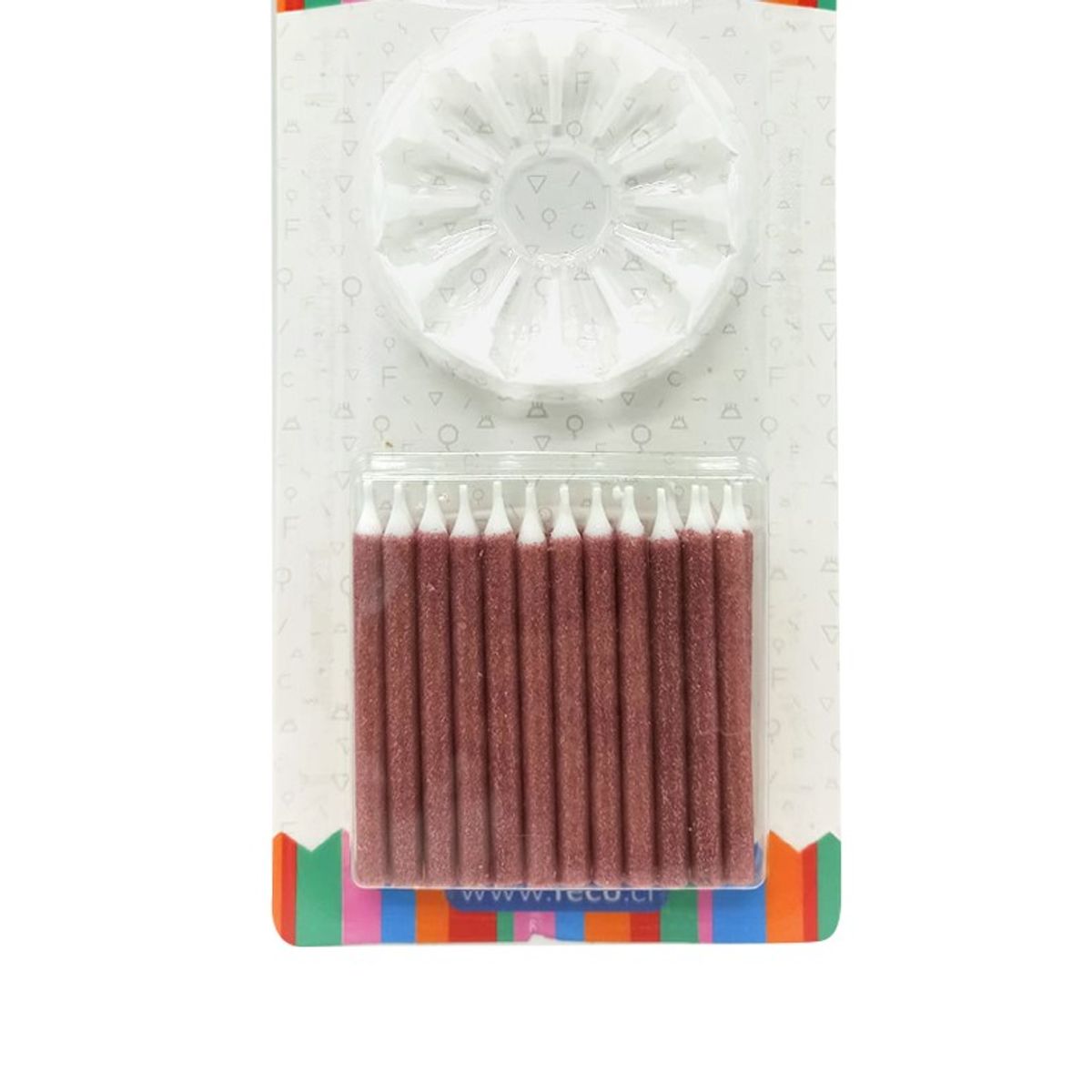 GENERICO - VELA GLITTER ROSE GOLD X24