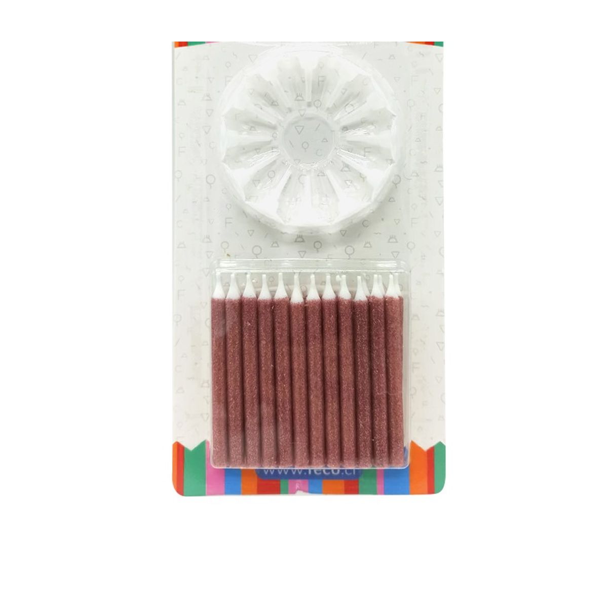 GENERICO - VELA GLITTER ROSE GOLD X24